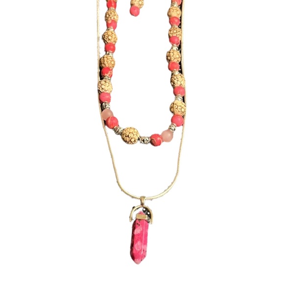 Beautiful Handcrafted Imperial Jasper Necklace Set. - Picture 2 of 5